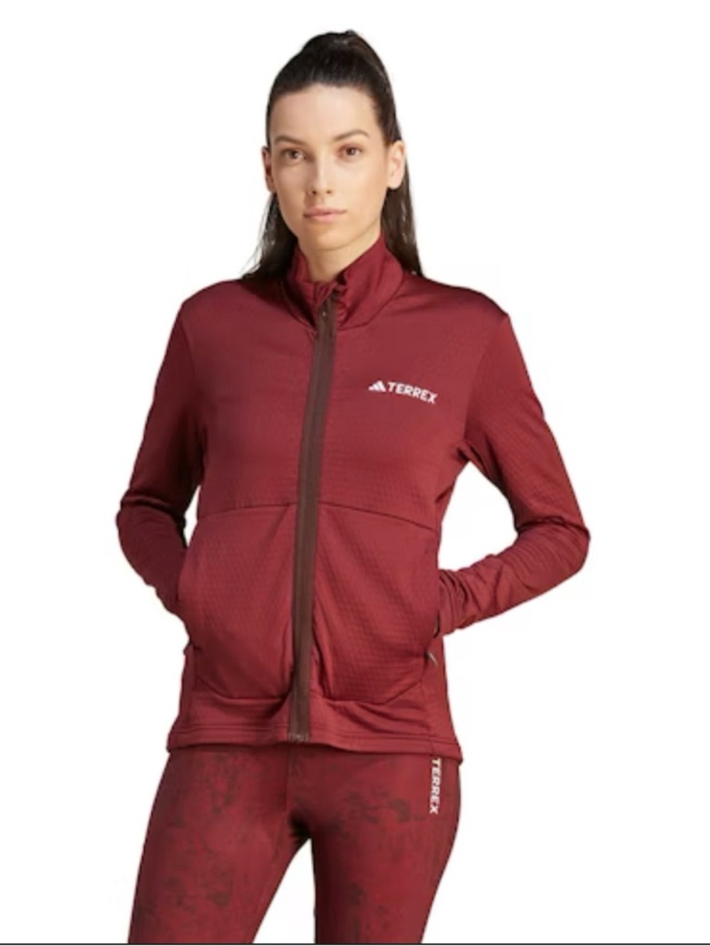 Adidas Terrex polar Burgundy Fleece